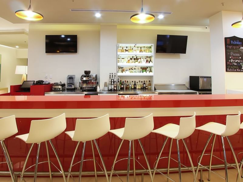 Bar area of La Isla café at Fiesta Inn Hotels