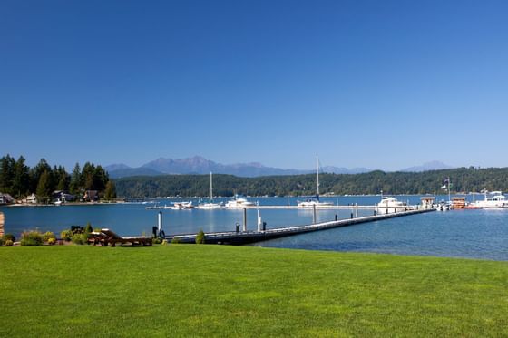 View of the waterfront at Alderbrook Resort & Spa