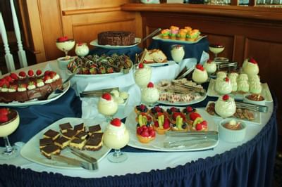 dessert table