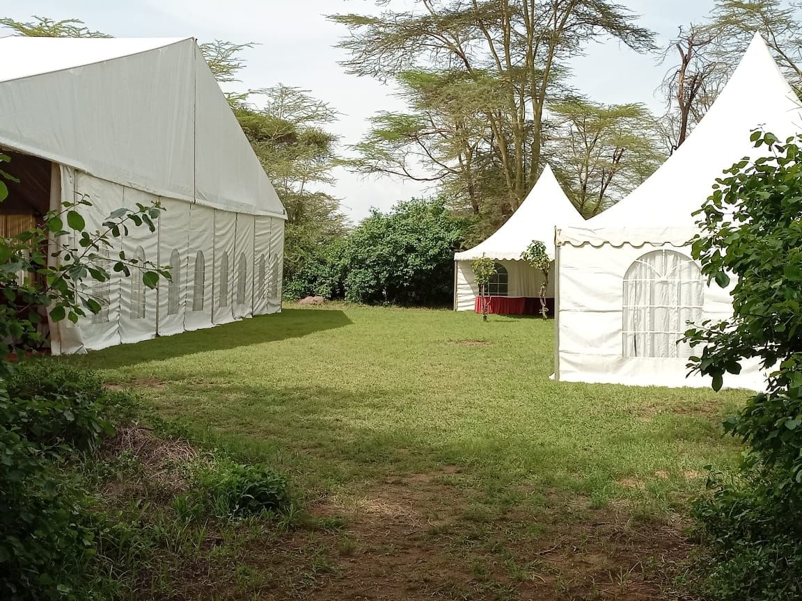 Tents in the Garden for events at Amboseli Serena Safari Lodge