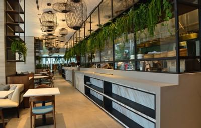 Lounge area in a restaurant at Tribeca Serviced Suites