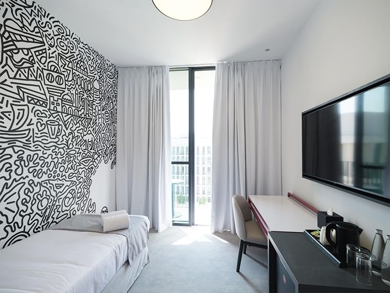 Solo Room with Balcony at Nest Hotel in Sharjah, UAE