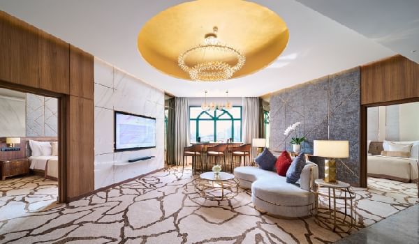 Lounge area in Sunway Grand Suite at Sunway Resort