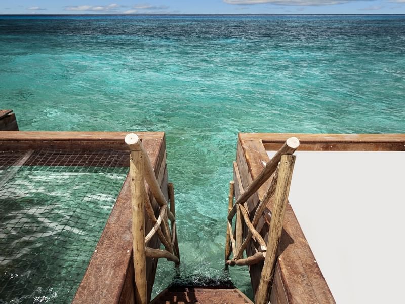 Stairway to the ocean at Fiesta Americana Cozumel