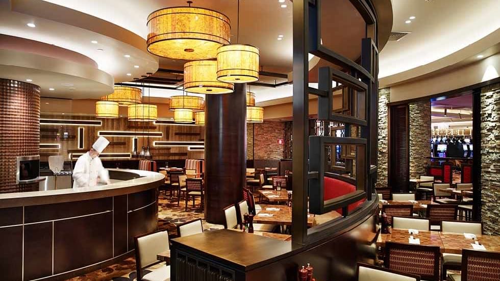 Dining area in Junction Grill restaurant at Crown Hotel Perth