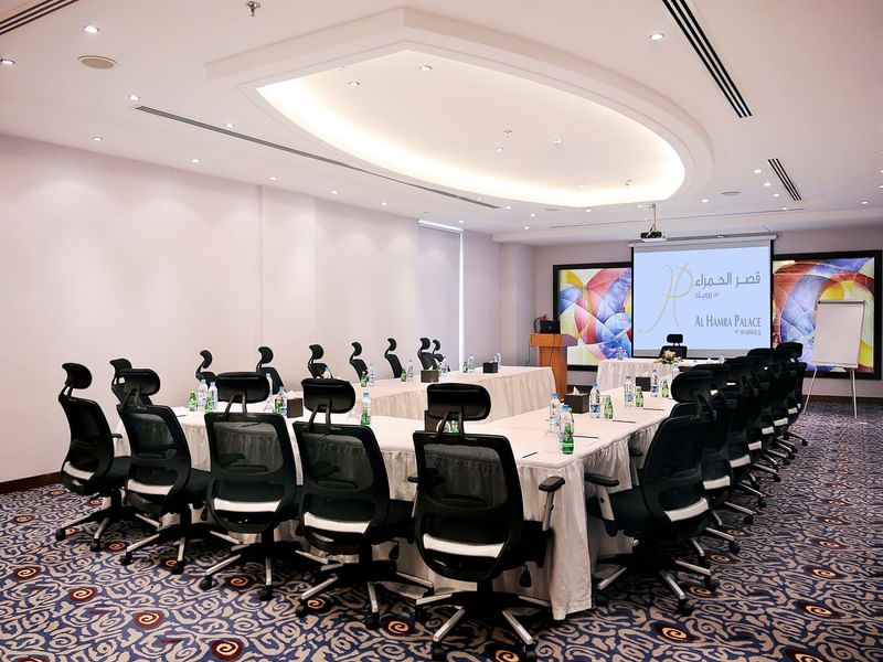 Meeting Room U-Shape side angle Meeting Room Gala at Al Hamra Palace by Warwick