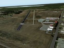 Ariel view of Wexford Country Airport near Evergreen Resort 