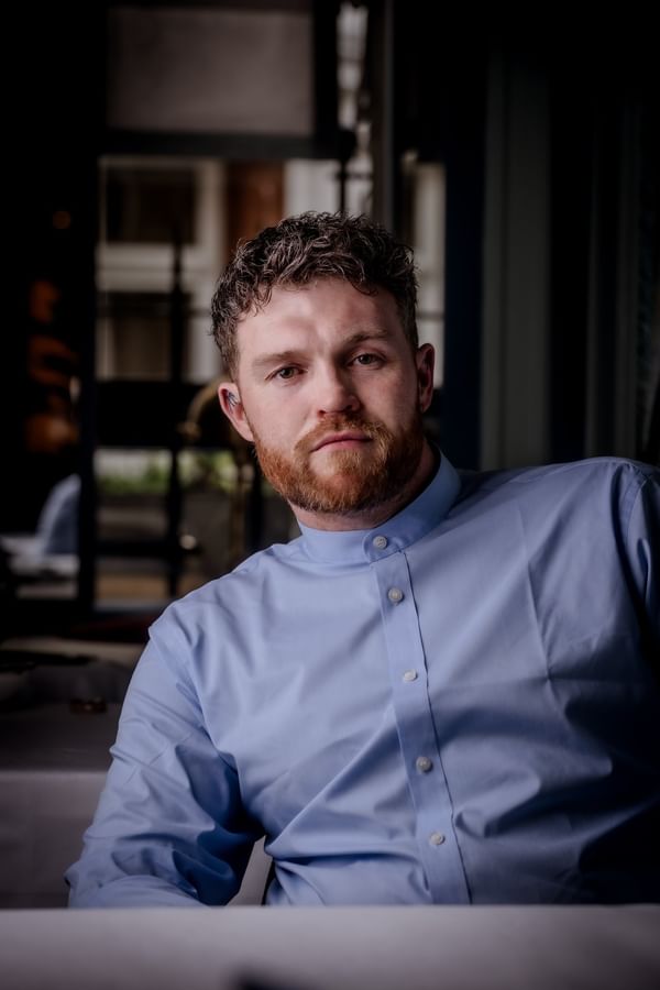 Portrait of chef Tom Brown at The Capital Hotel, Apartments and Townhouse