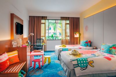 Interior of a kid room at Paradox Hotels