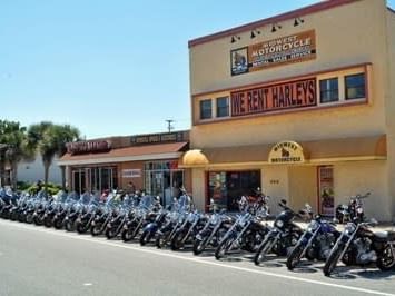 Harley motorcycle rental.
