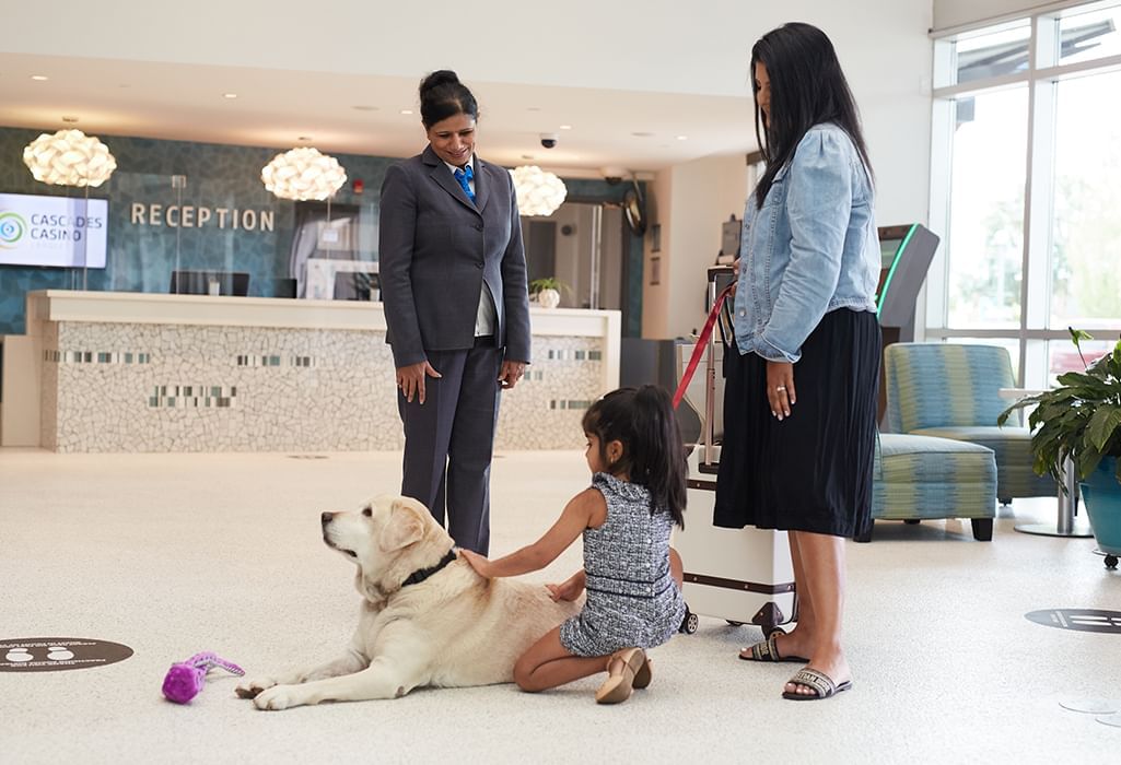 pet friendly lobby at Coast Langley City Hotel