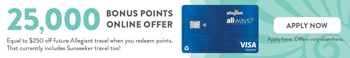 Allways Rewards Credit Card 25,000 Points Online Offer
