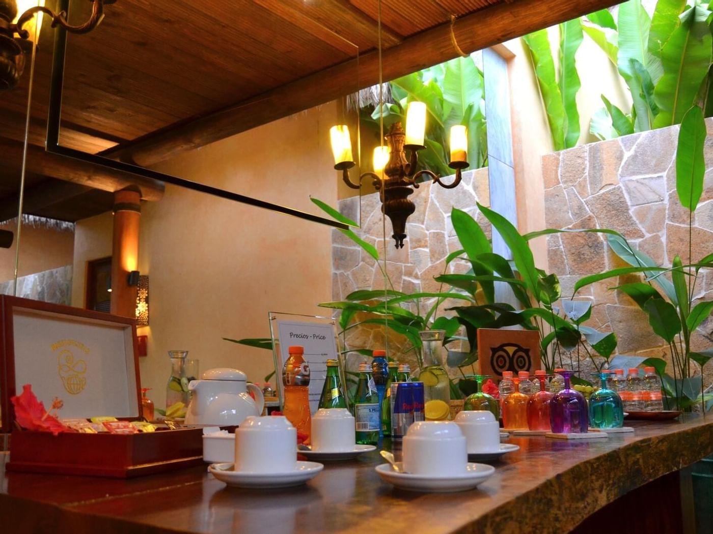 Herbal medicines used in a spa at Fiesta Americana Hotels