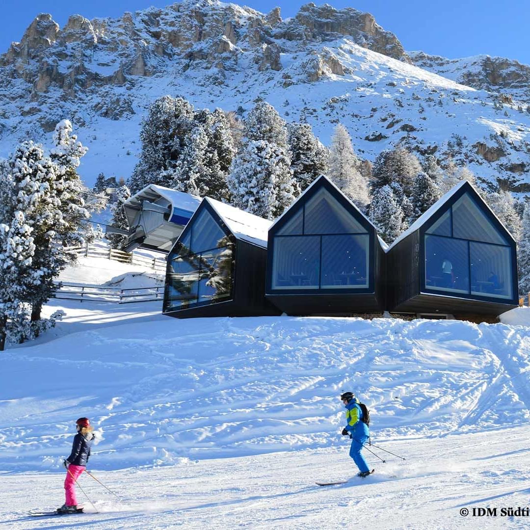 Skiing in the Obereggen Ski Resort