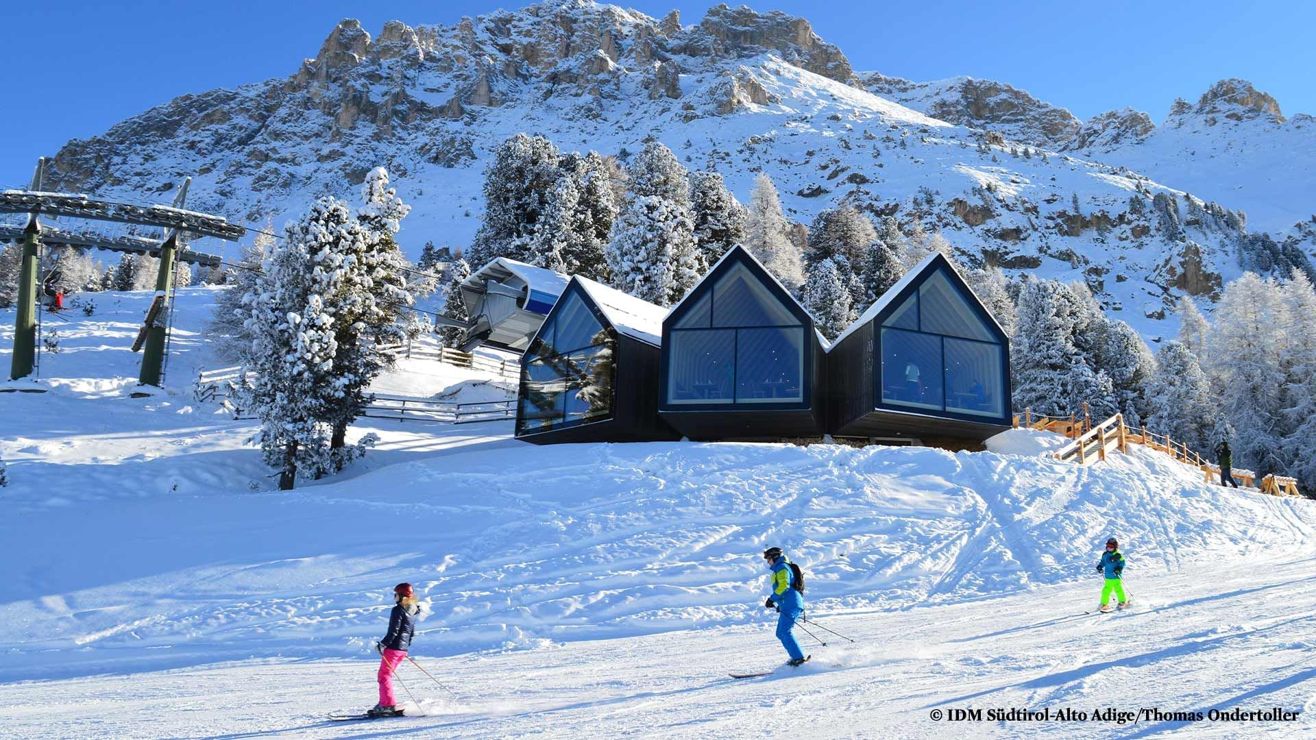 Skiing in the Obereggen Ski Resort