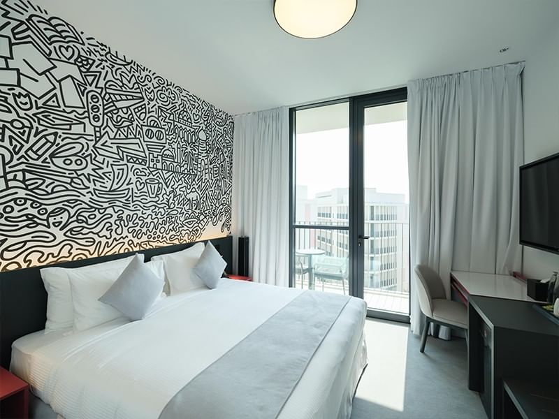 Stylish Queen Room at Nest Hotel in Sharjah, UAE