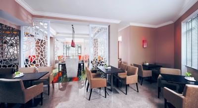 Swiss Executive Lounge with seating at Paradox Singapore