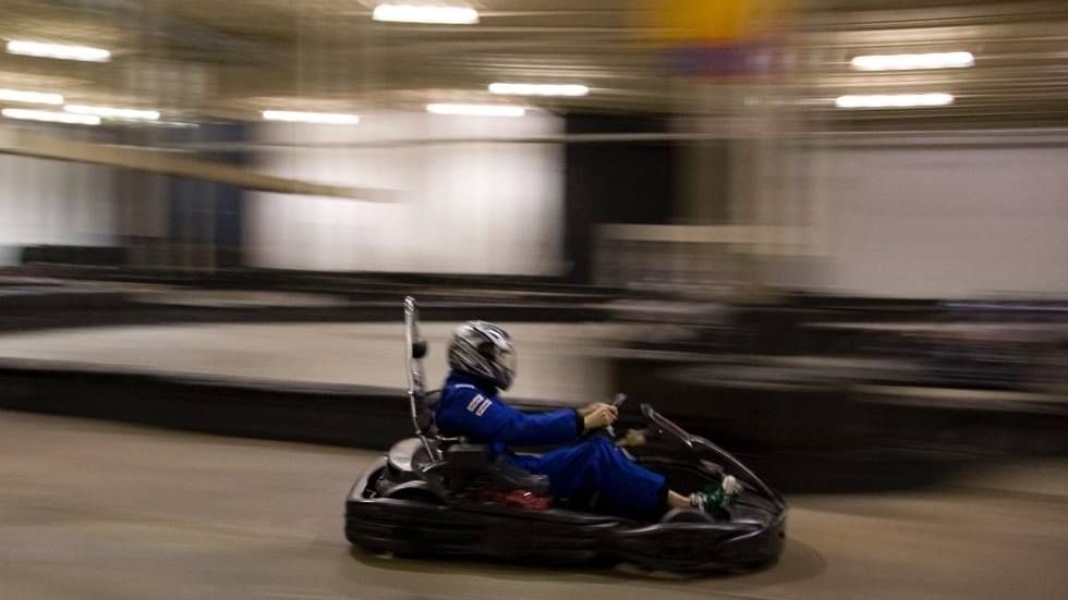 Racer in a Kart track Rosental Carinthia, Falkensteiner Hotels