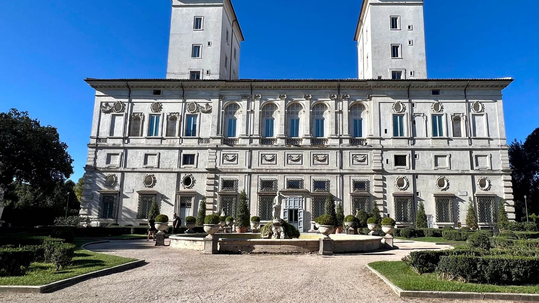 Low-angle view of Galleria Borghese Art museum near Rome Luxury Suites