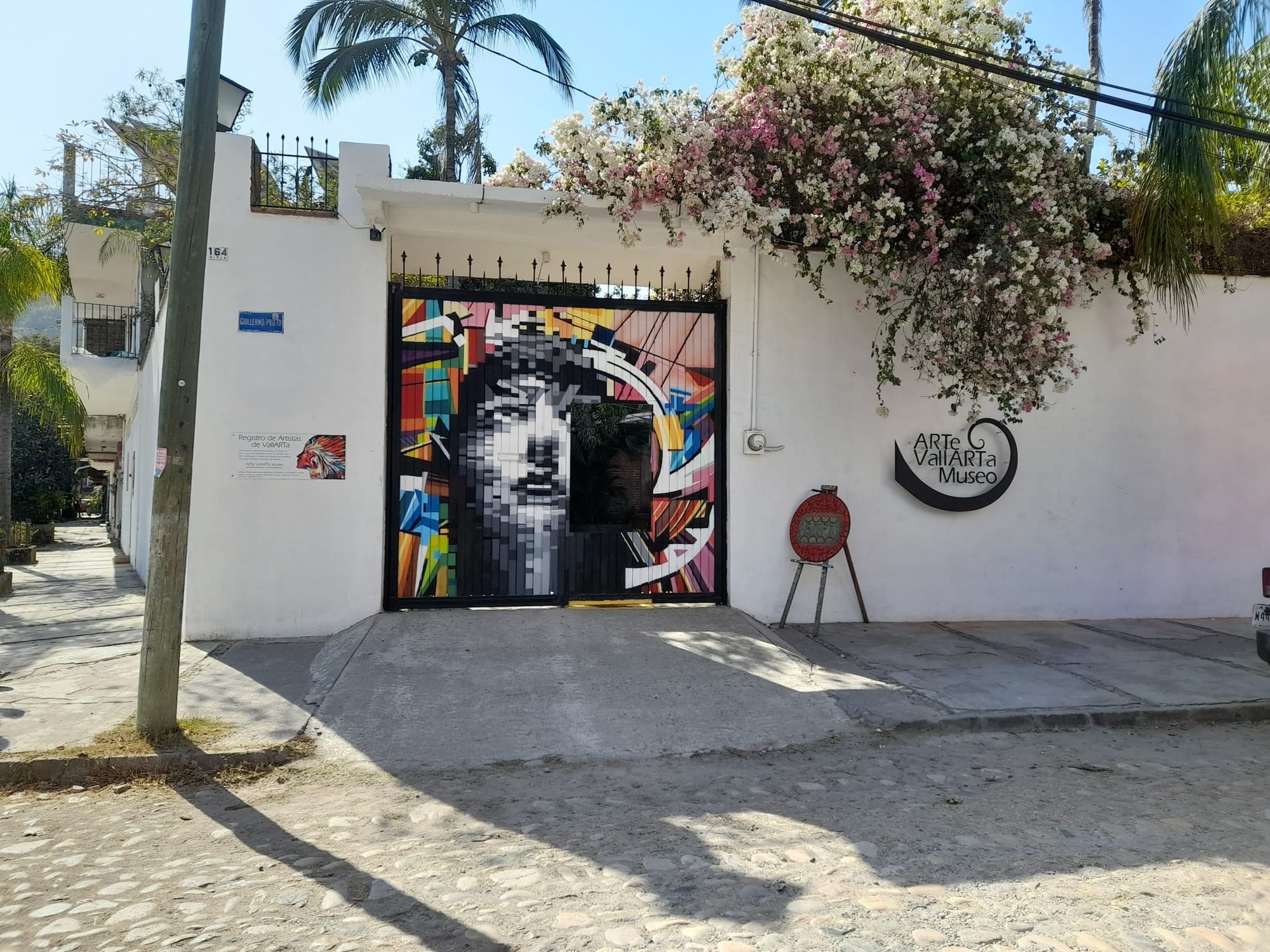 Entrance to Puerto Vallarta's Art Museum near Plaza Pelicanos Grand Beach Resort