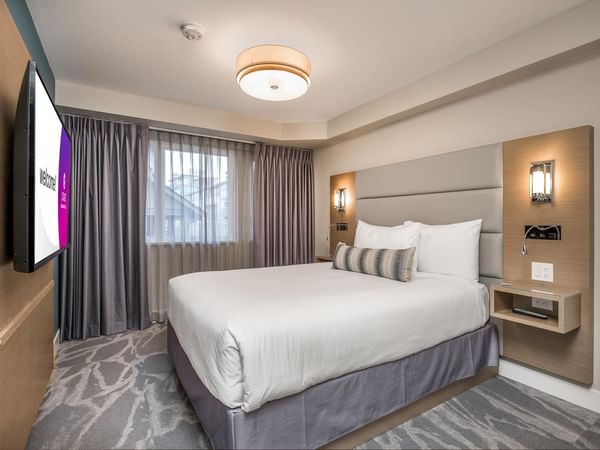 View of the bedroom with queen bed