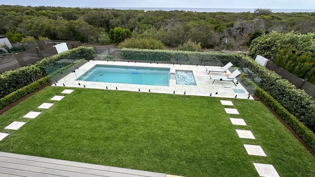 beautiful private pool in luxury beachfront central coast accommodation
