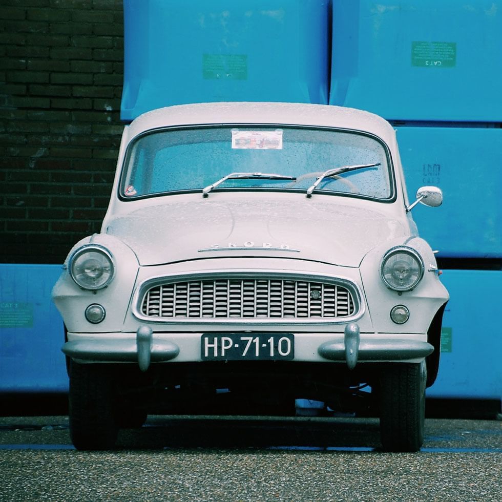 Old Car in Post Communist Bratislava near Falkensteiner Hotels