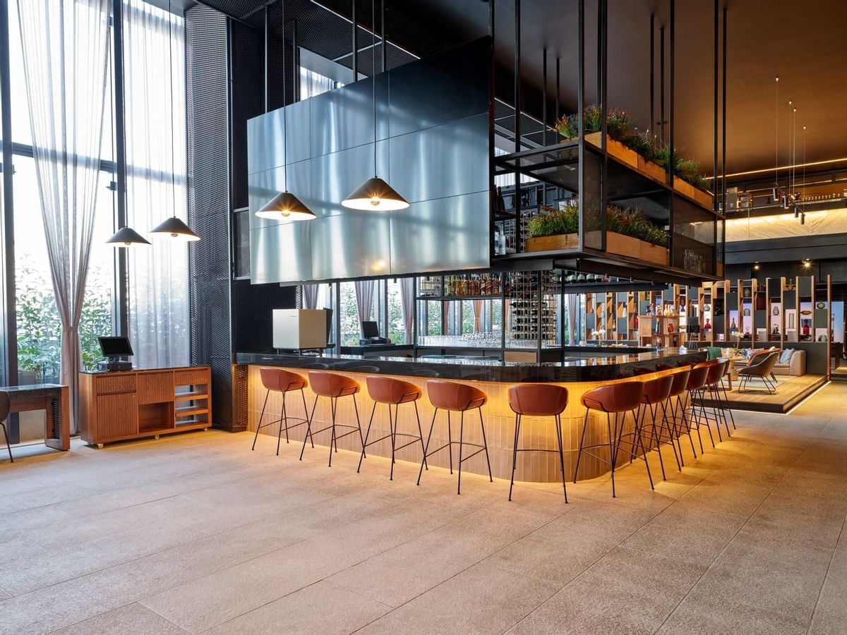 Interior view of a bar area at FA Hotels & Resorts