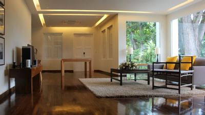 Living area in Larkhill Mansion at Amara Sanctuary Hotel