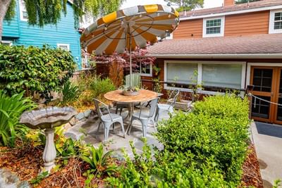 j patrick house garden patio outdoor seating