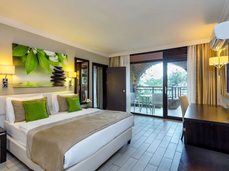 Family room with a balcony area at Marmaris Bay Resort