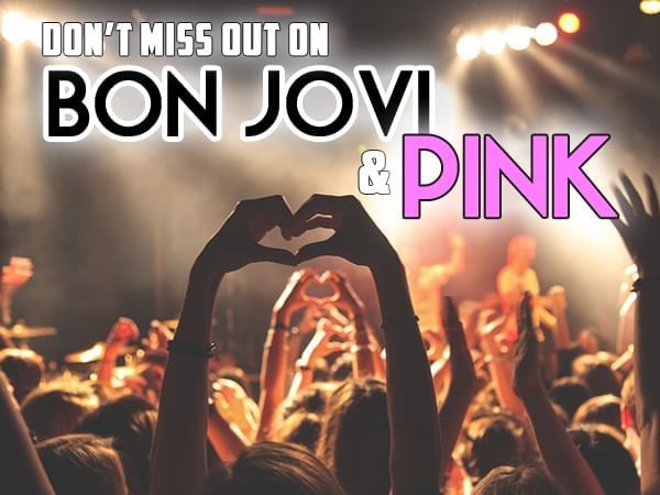 Bon Jovi & Pink poster used at Lake Buena Vista Resort Village & Spa