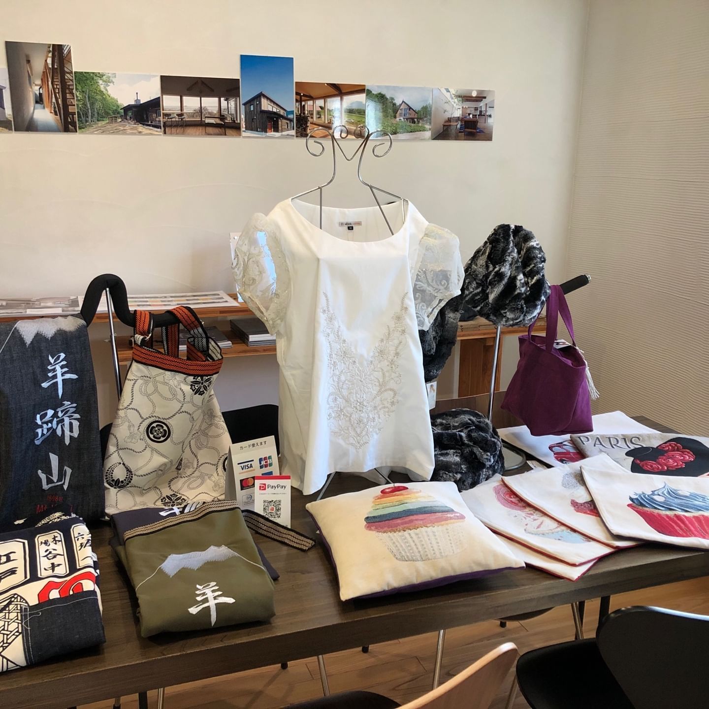 Items sold in an exhibition held at Chatrium Niseko japan
