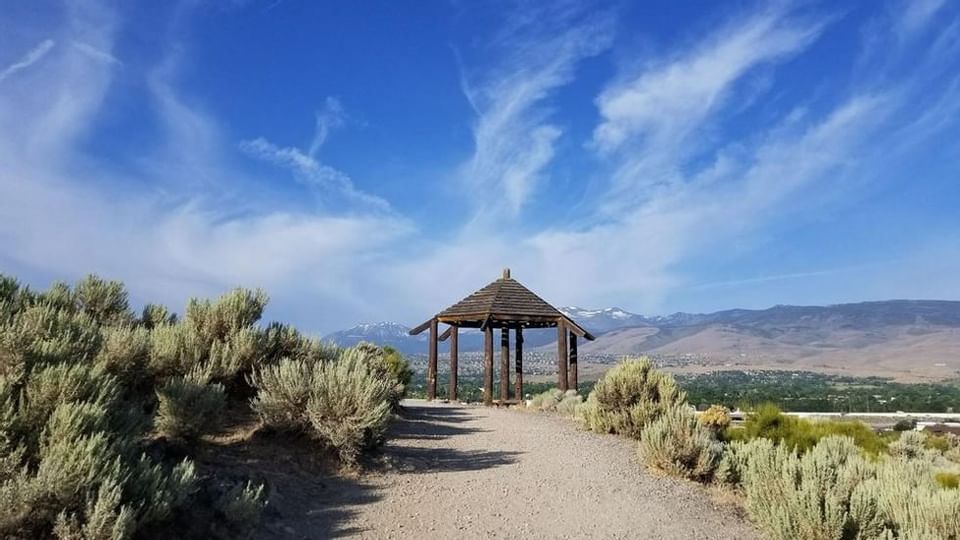 Walking path of Huffaker Park near Legacy Vacation Resorts
