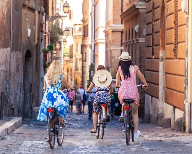 Festa della mamma roma in bicicletta