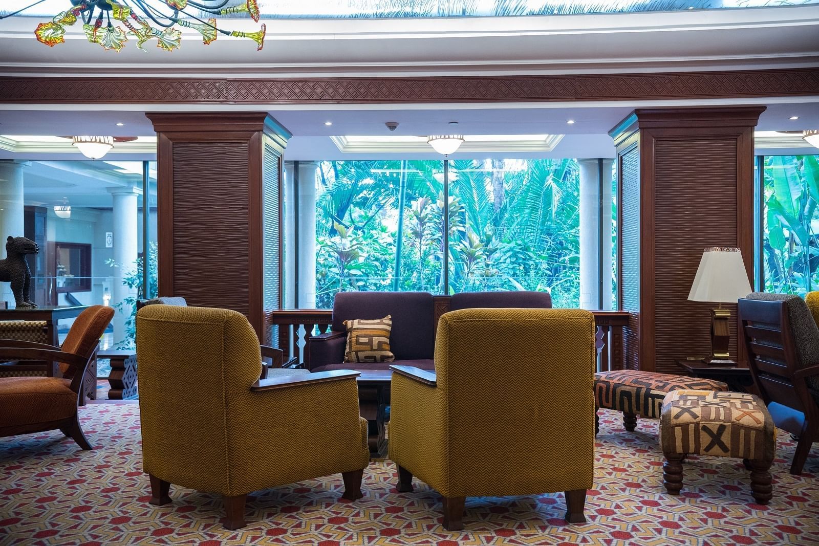 Hotel Lobby Lounge area at Nairobi Serena Hotel