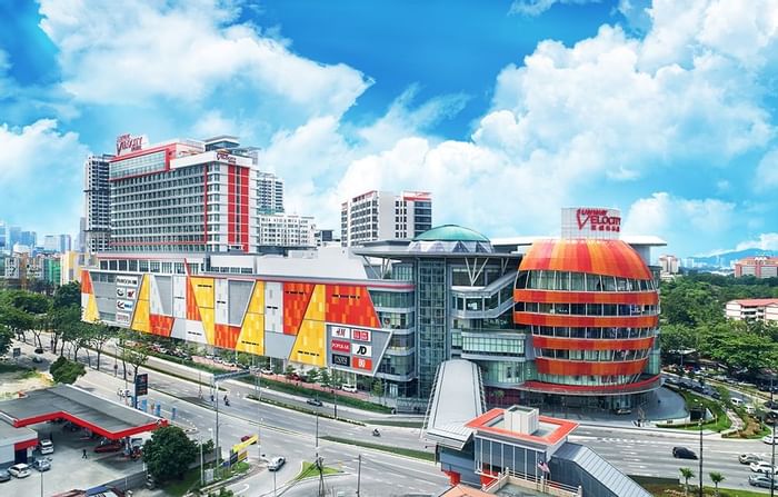 Distance view of Sunway Velocity Mall near Sunway Velocity Hotel