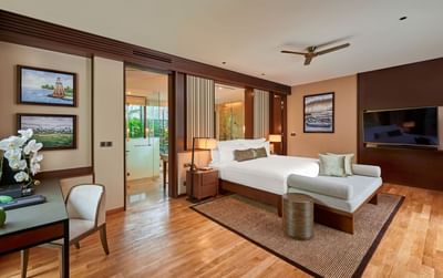 Princess Beach Villa Bedroom with kingbed at Danna Langkawi