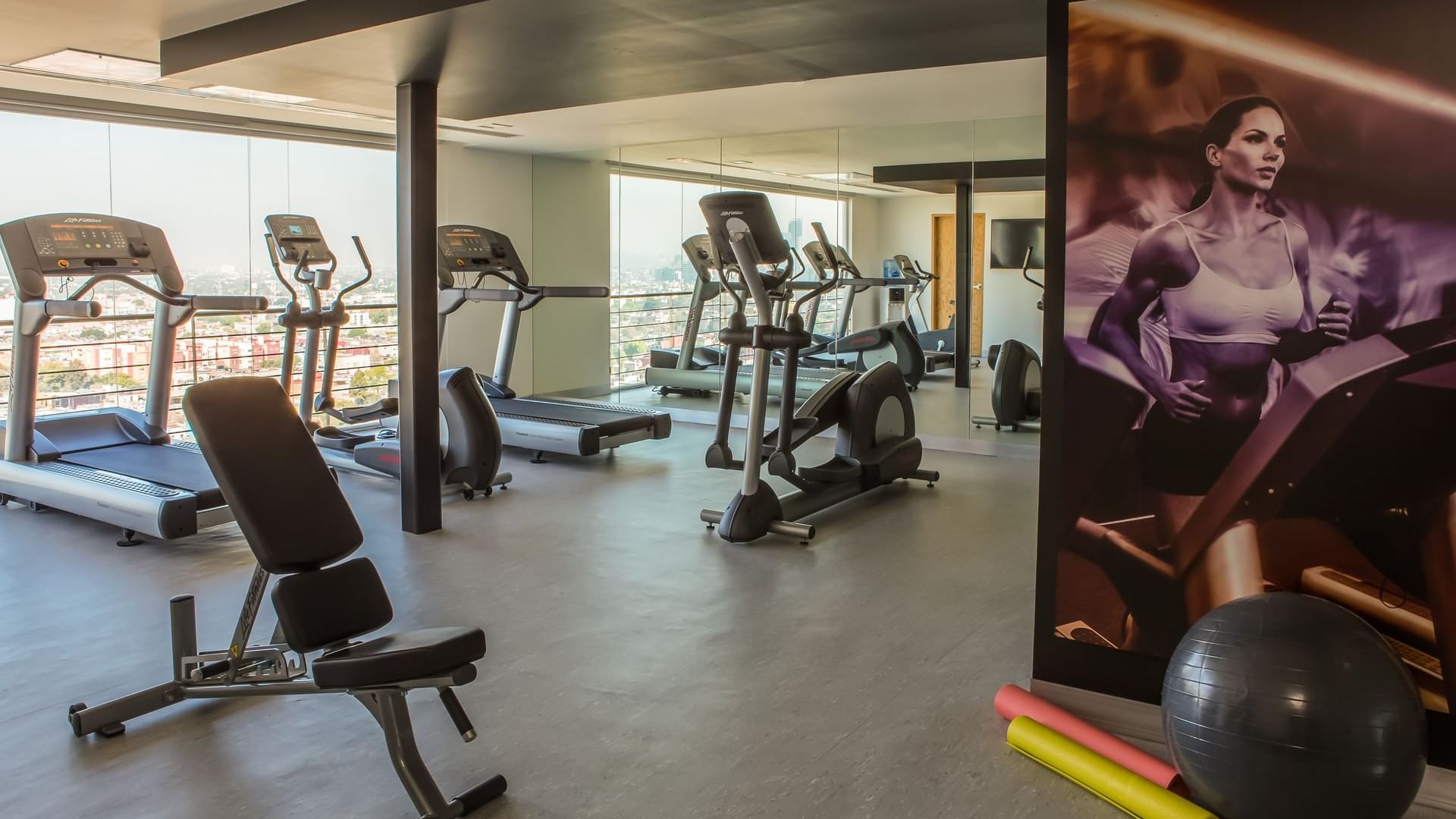 Gym area with equipments at Fiesta Inn Buenavista
