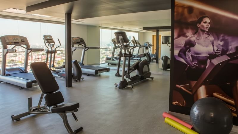 Gym area with equipments at Fiesta Inn Buenavista
