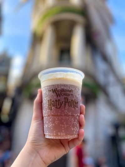 Christmas at Universal is always better with a butterbeer in hand!