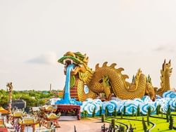 Aerial view of Dragon Descendants Museum near Hop Inn Hotel