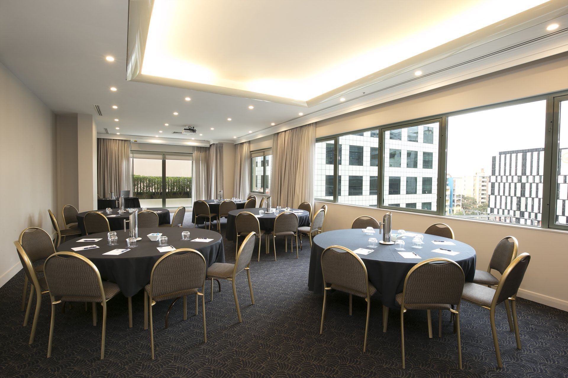 Properly arranged meeting room at the Sebel Residence Chatswood