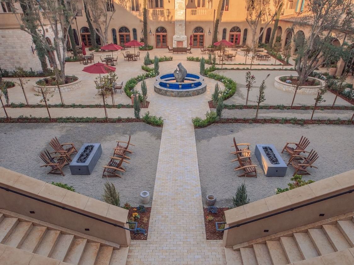 View of Allegretto Vineyard courtyard