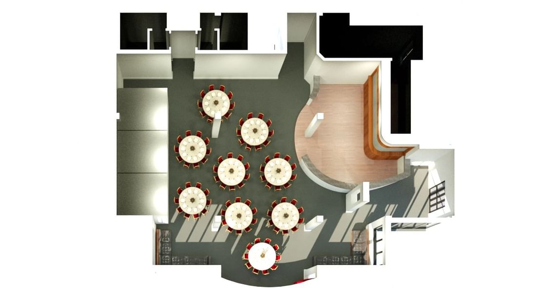 Banquet Capacity of the Lounge at Mercure Gold Coast Resort