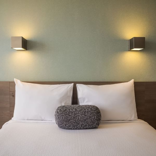 Close-up of a Double Bed with Pillowcases at One Hotels