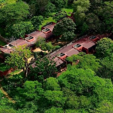 Aerial View of The hotel at Amboseli Serena Safari Lodge
