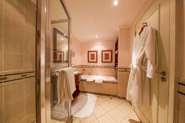Bathroom in the Junior Suite at Kigali Serena Hotel