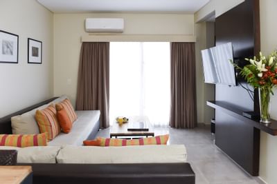 Área de estar en Suite Senior en Argenta Suites Belgrano