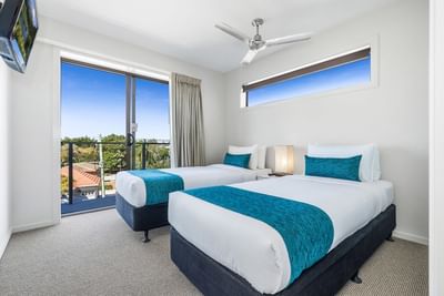 Two Bedroom Apartment | Twin Beds | Serviced Apartments Brisbane
